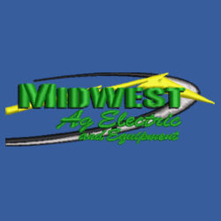 Midwest Ag - Tall Essential Fleece Full Zip Hooded Sweatshirt Design